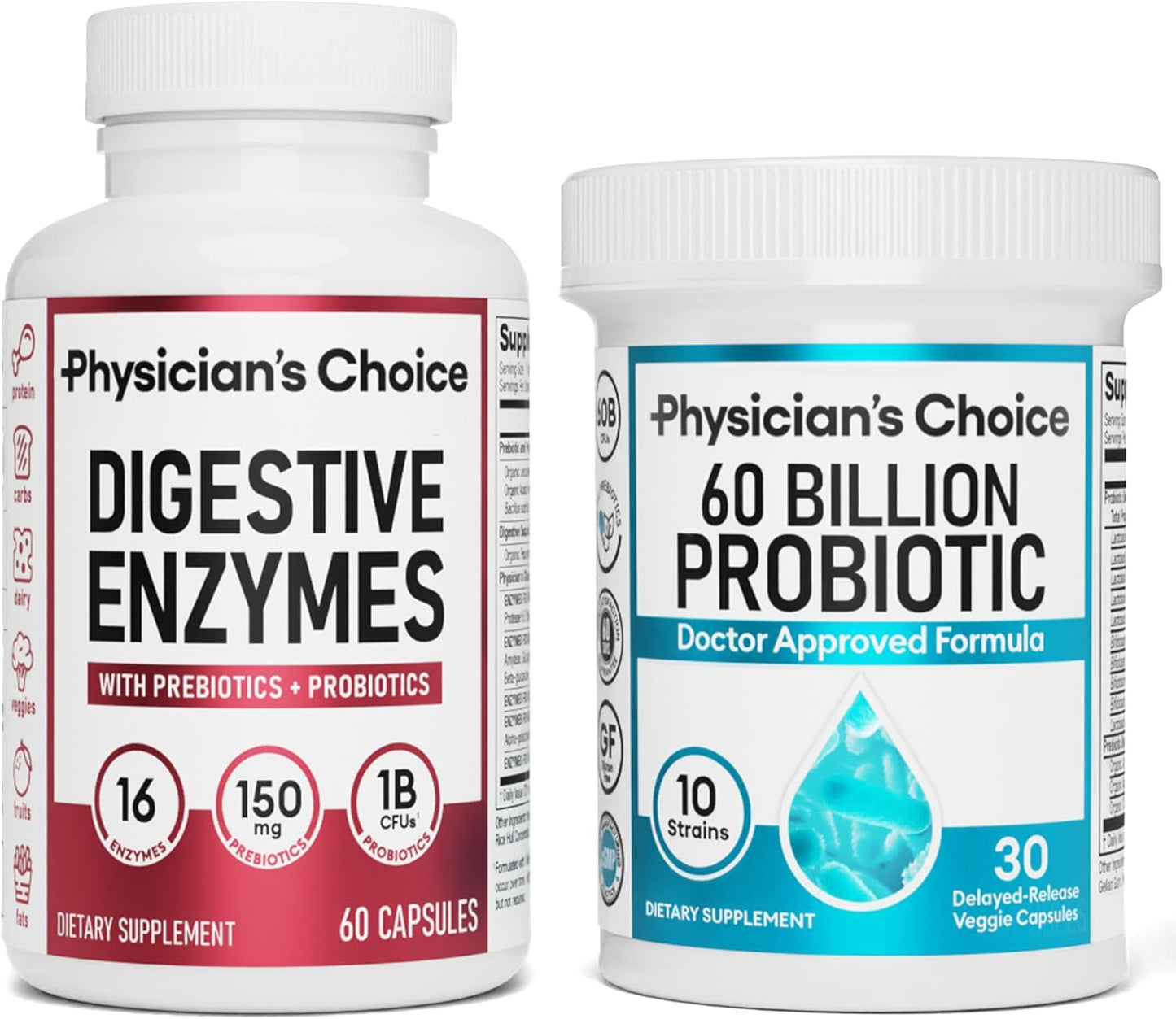 ARRYUTS™  - DIGESTIVE ENZYMES 60CT + 60B PROBIOTIC 30CT