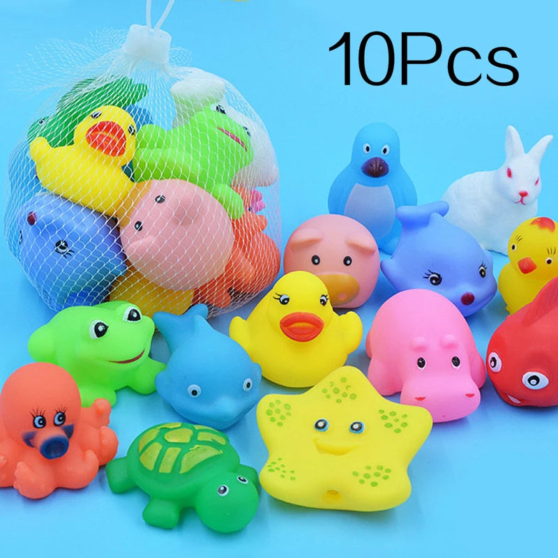 10Pcs/Set Cute Animals Swimming Water Toys For Children