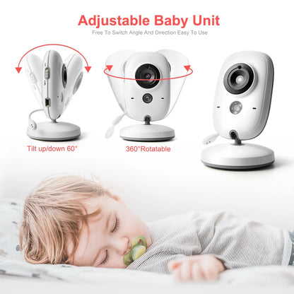 Video Baby Monitor - 2 Way Audio Talk Night Vision Surveillance Security Camera