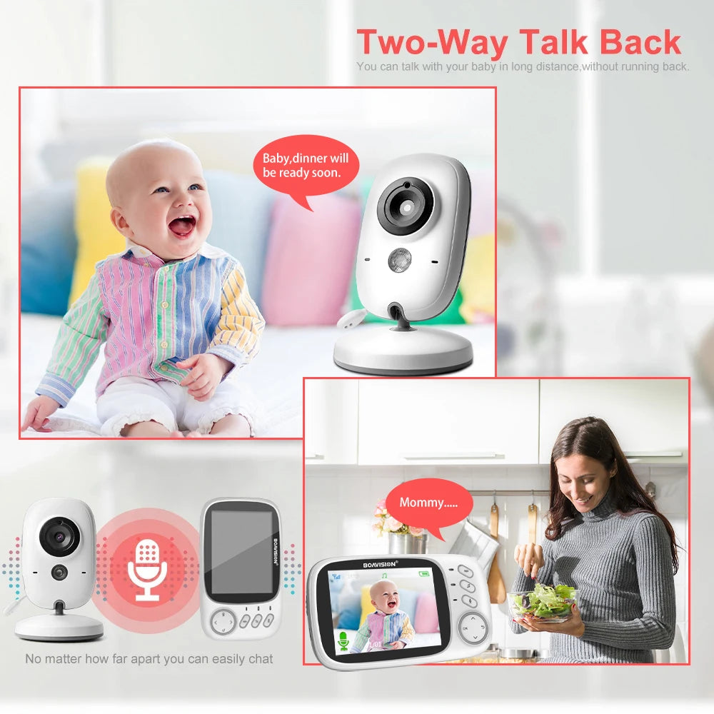 Video Baby Monitor - 2 Way Audio Talk Night Vision Surveillance Security Camera