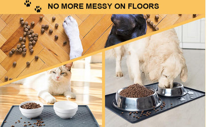 Pet Placemat For Food &amp; Water Bowl